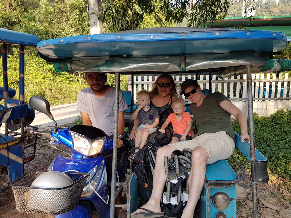 Een tuktuk in Thailand