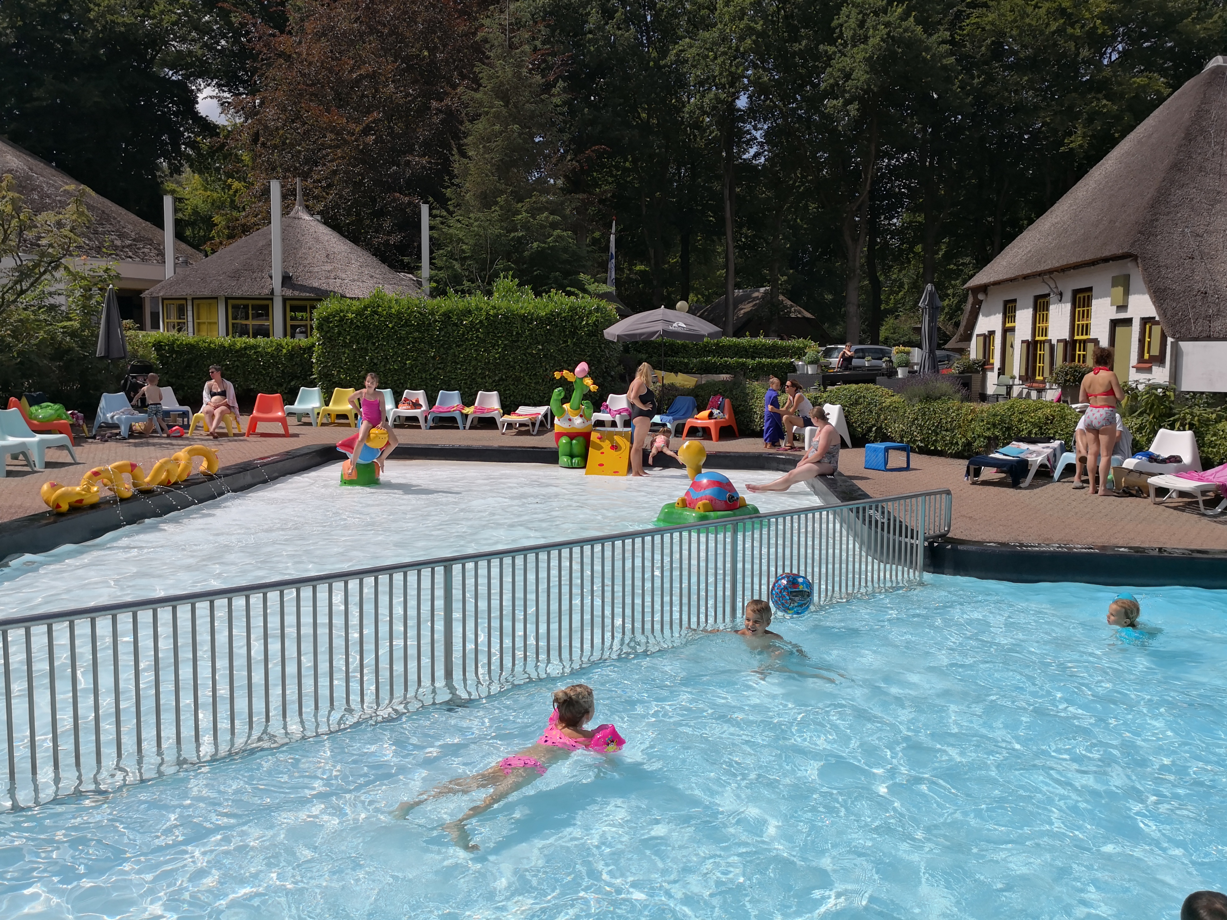 Zwembad op kindercamping op de Veluwe