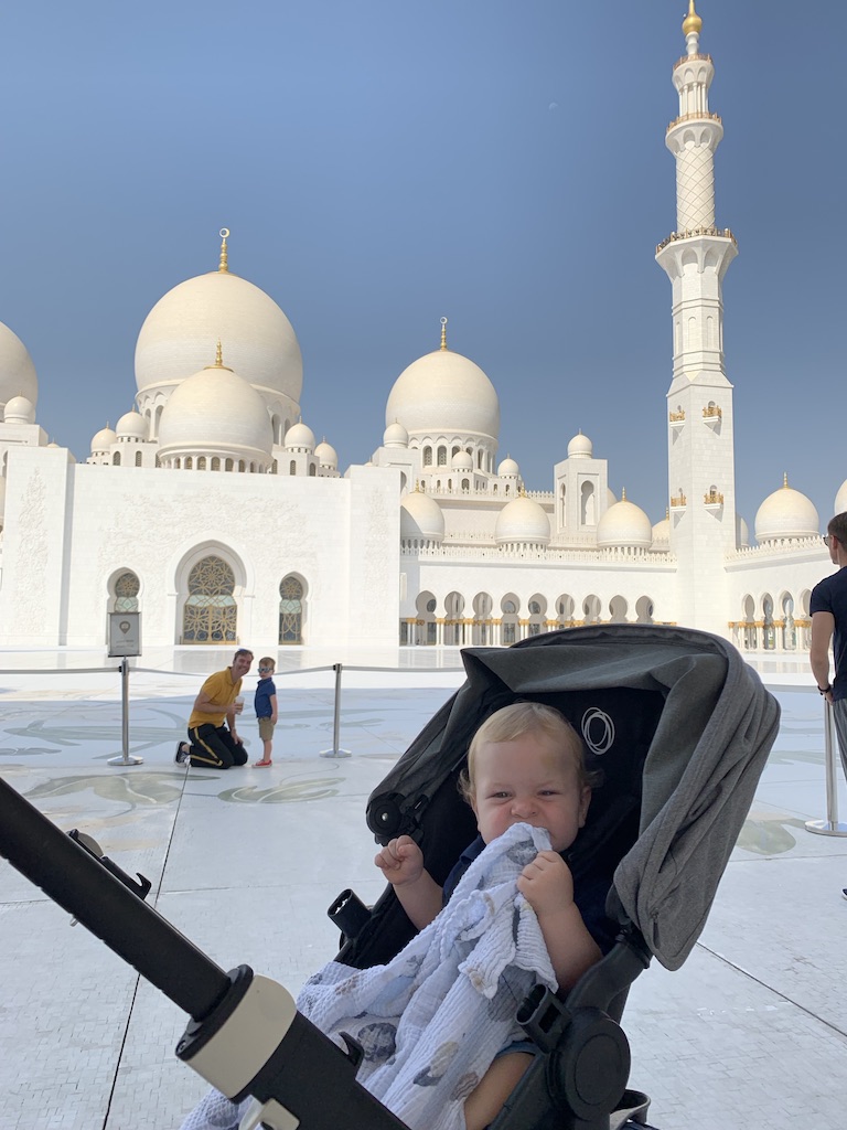 De Sjeik Zayed moskee in Abu Dhabi