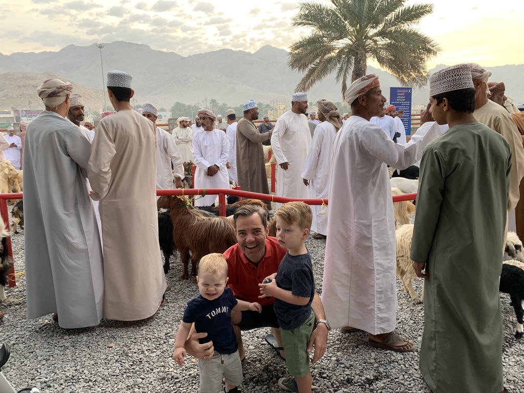 Oman met kinderen