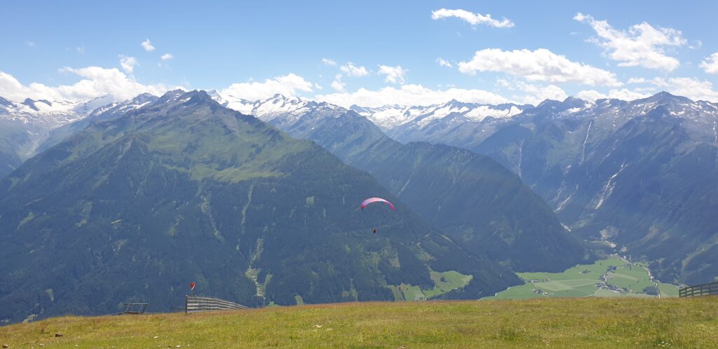 Uitzicht vanaf de berg Oostenrijk